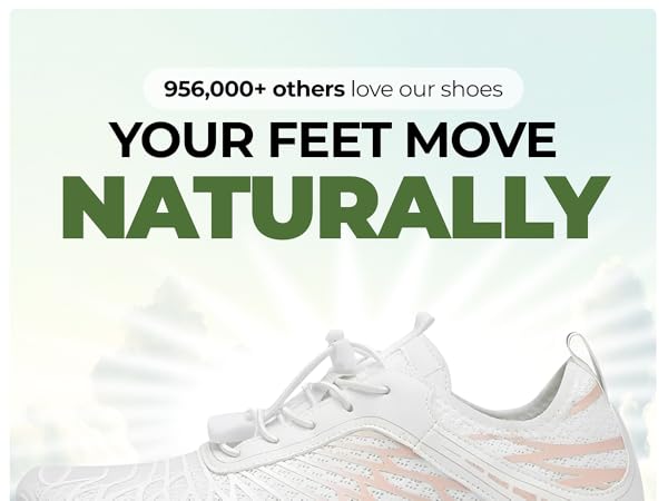 HF Signature Healthy Non-Slip Barefoot Shoes Unisex, Walking, Running and Daily Wear hiking gift 
