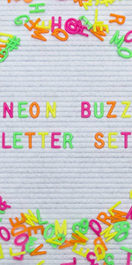 Neon Buzz Letters
