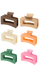 square hair clips
