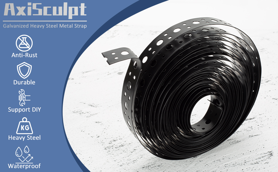metal strapping with holes