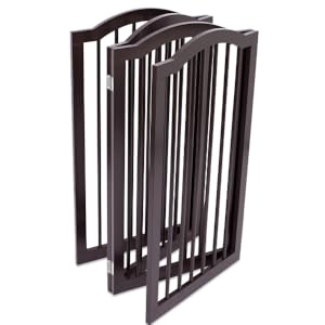dog gate, home gate, gate, arched gate, espresso gate, wooden gate, movebale gate, easy gate, gate