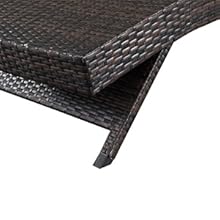 Rattan chaise lounge
