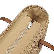 Womens Large Straw Tote Bag Handmade Woven Shoulder Handbag Summer Beach Purse with Tassel