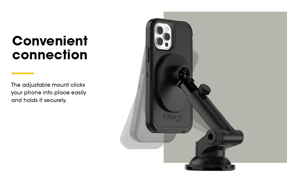 OtterBox Performance Car Dash & Windshield Mount for MagSafe Black