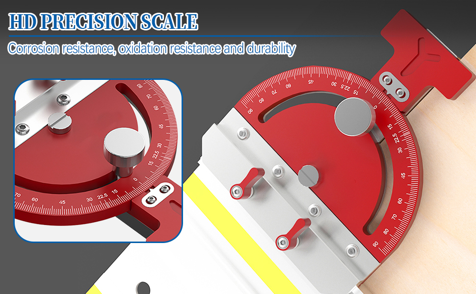 SYWAN Adjustable Multi-Angle Track Saw Guide, Square Right
