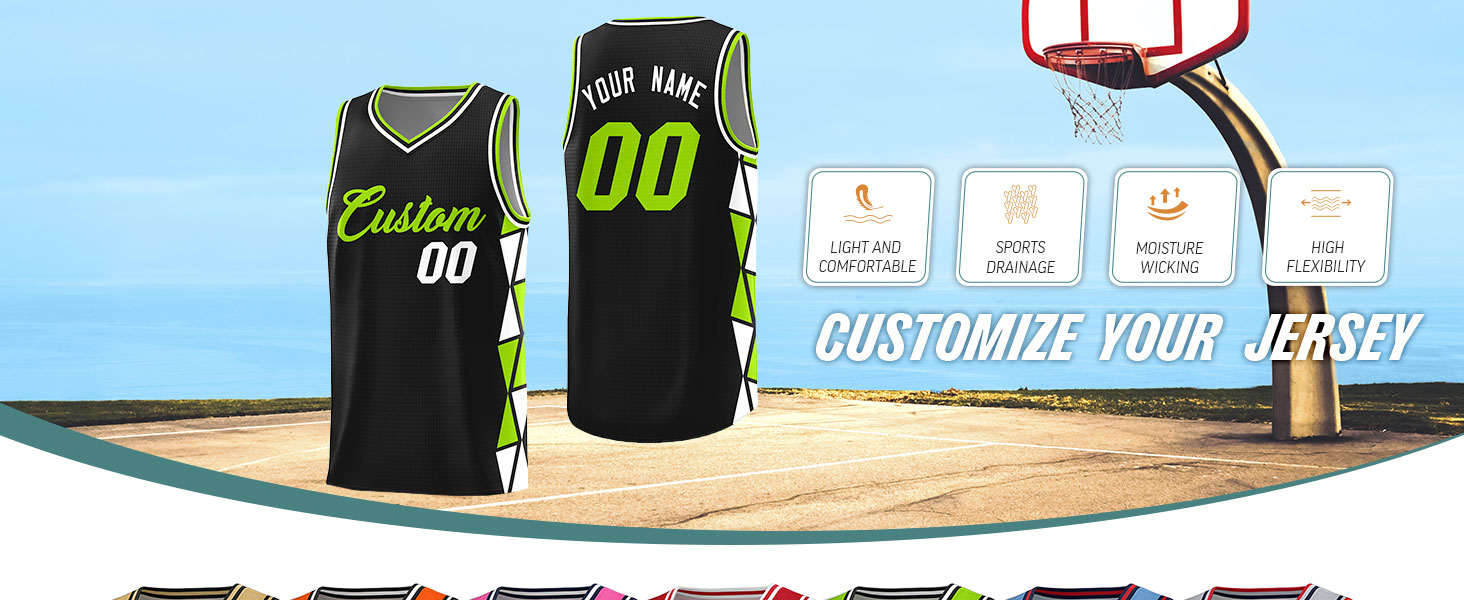 custom your basketball jersey