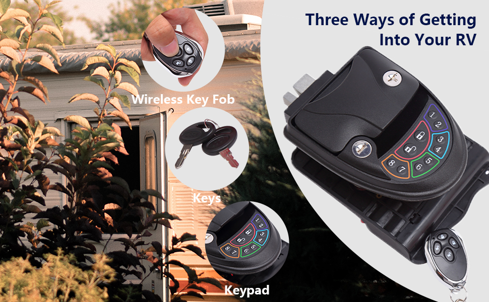 Homeon Wheels RV Keyless Entry Door Lock, RV Door Lock
