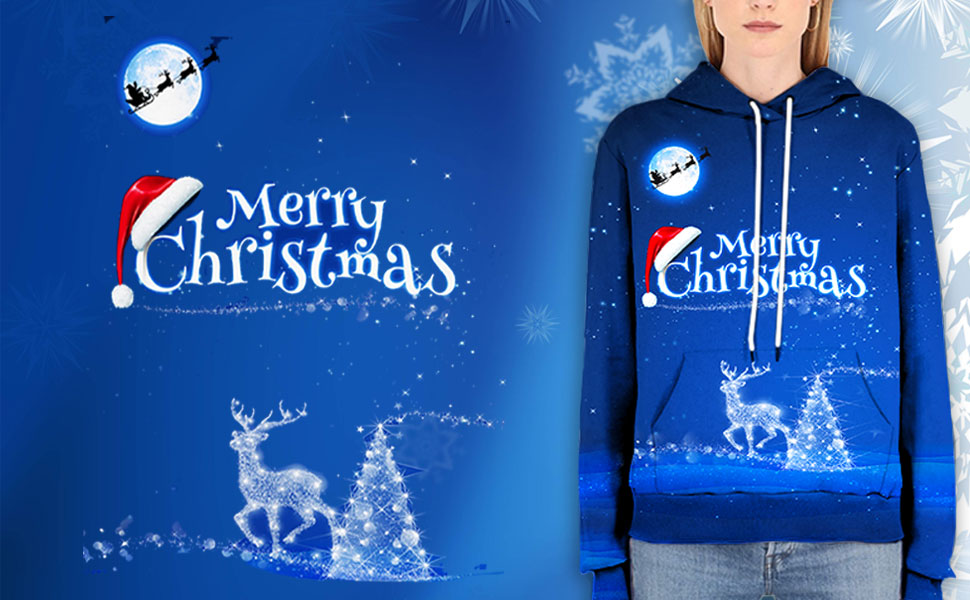 chrisrtmas hoodies for women