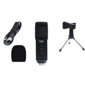 CAD Audio U49 USB Large Format Side Address Studio Microphone with Headphone Monitor and Echo,Black 5 CAD Audio U49