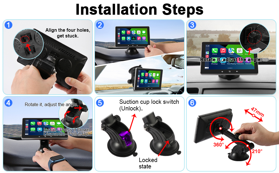 Newest Portable for Apple Carplay Wireless Android Auto