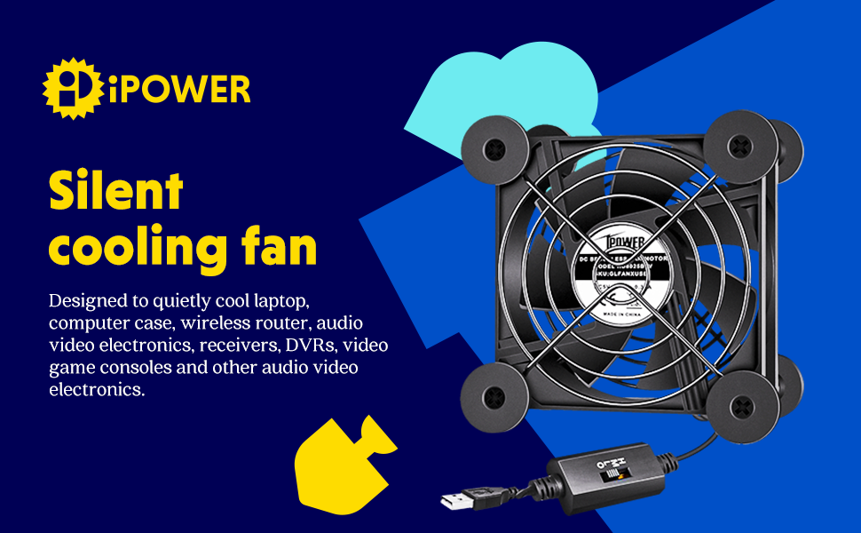 Silent cooling fan