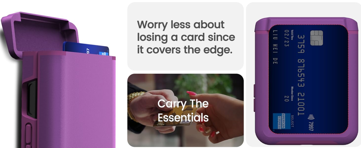 Galaxy Z Flip 4 Case Wallet with Hinge Protection [ Card