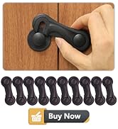 Cabinet Locks for Babies, Childproof Safety Locks 10 Pack with Adhesive for Drawer Cupboards Clos...