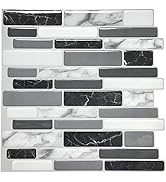 Art3d 10-Sheets Peel and Stick Kitchen Backsplash Tiles, 12