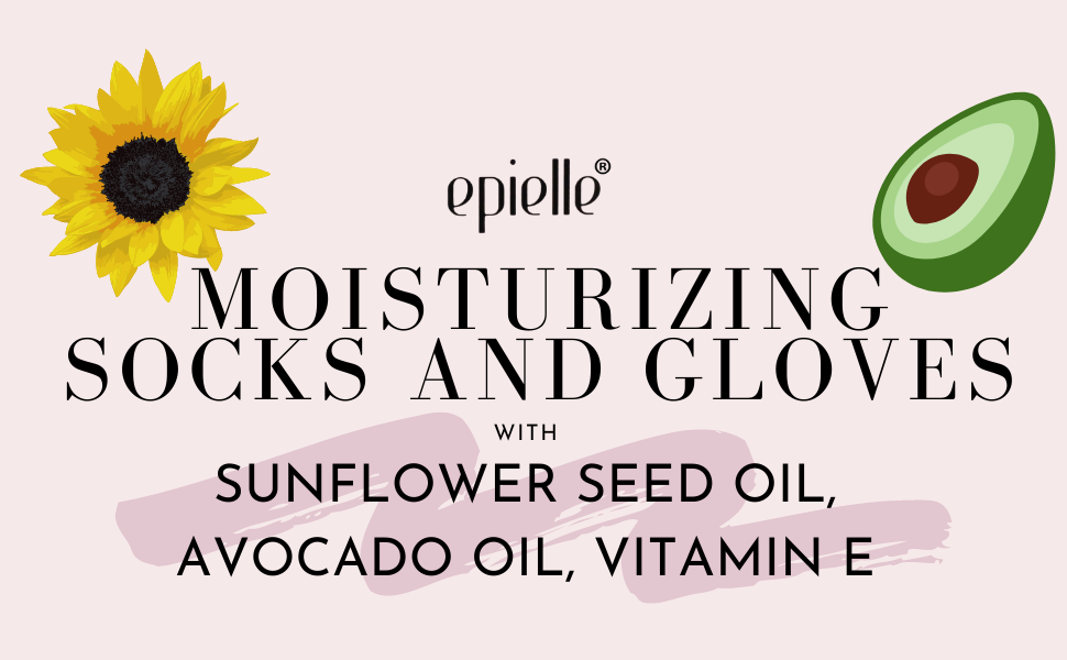 Epielle Moisturizing Hand Masks (Gloves 6pk) for Dry Hands Spa Masks