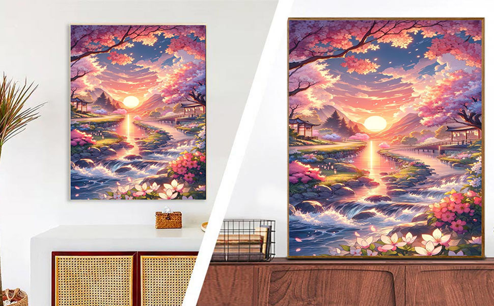 bleihum Landscape Paint by Numbers Kit for AdultsScenery