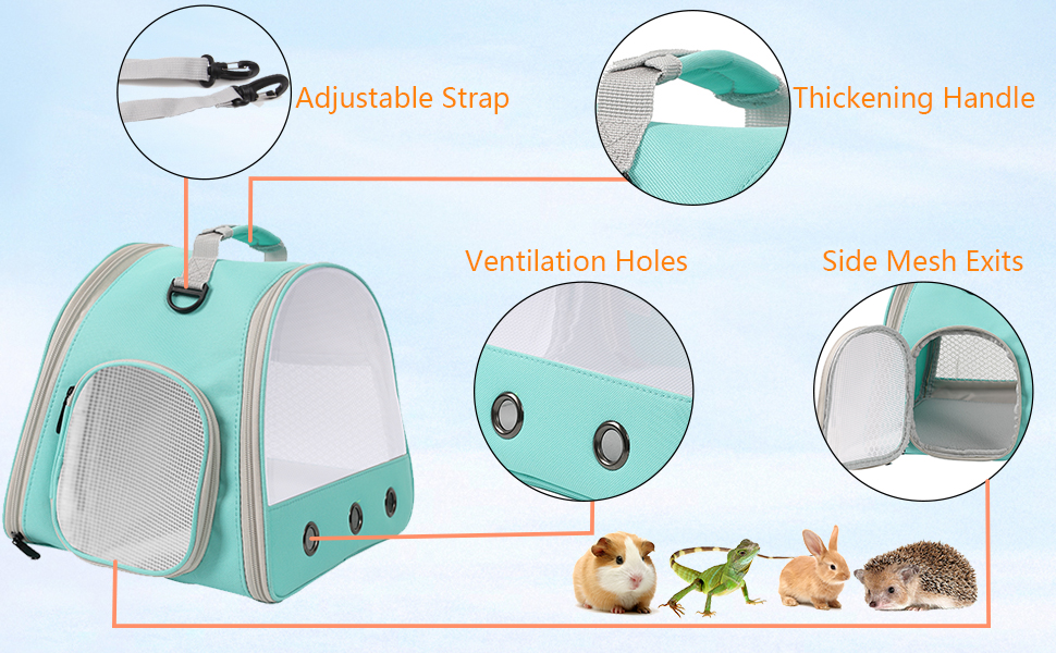 Parhjiv Guinea Pig Carrier, Rabbit Bunny Carriers, Portable Travel
