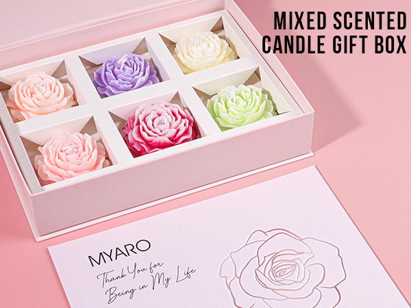 Amazon.com: MYARO Scented Candles Set 6 Packs Candles for