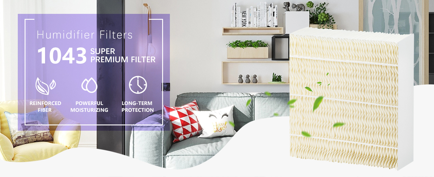 Fetechmate 2 Pack 1043 Humidifier Wick Filter Replacement