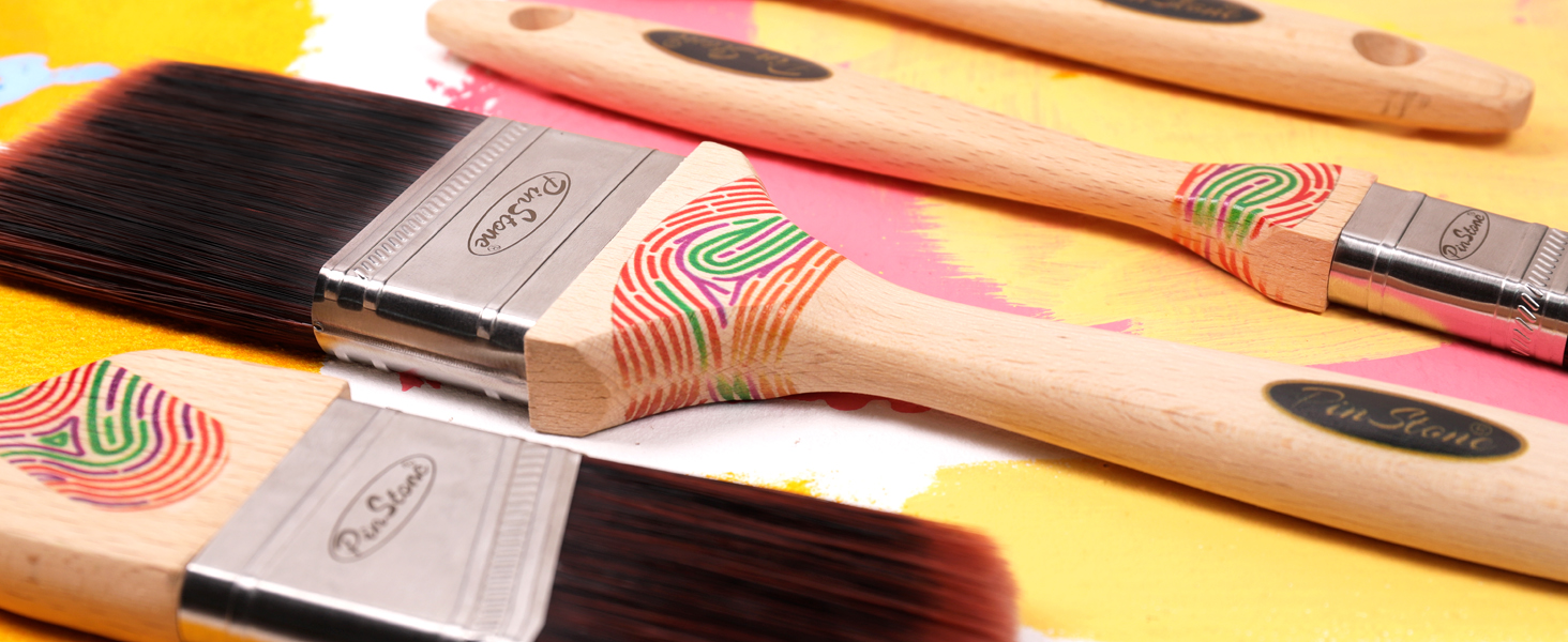 Paint Brushes for Walls, 4 Pack Professional Paint Brush