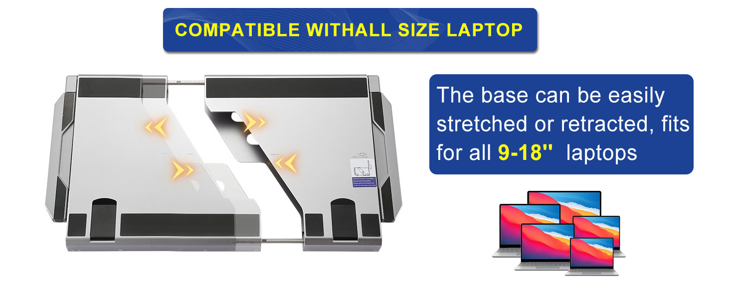 Triple Monitor for Laptop 9-18 inch