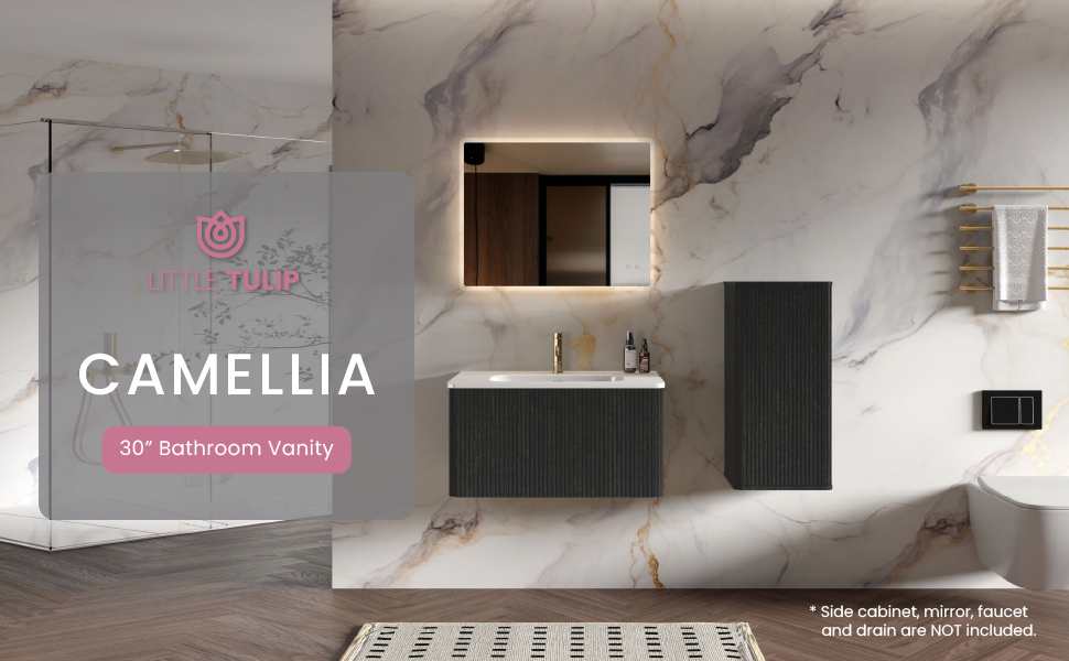 Little Tulip 30" Bathroom Vanity with Sink, Modern