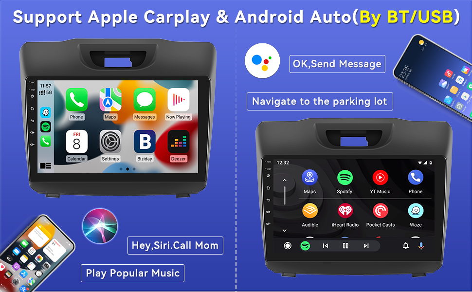 [2+32G] Android 11 Car Stereo for Isuzu 20122018 with