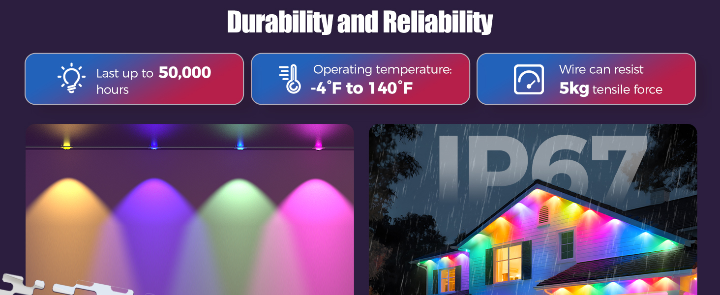 permanent lights for outside house