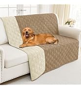 Smiry Waterproof Dog Blanket, 52x82 Inch Soft Pet Bed Cover Reversible, Washable Sofa Couch Furni...