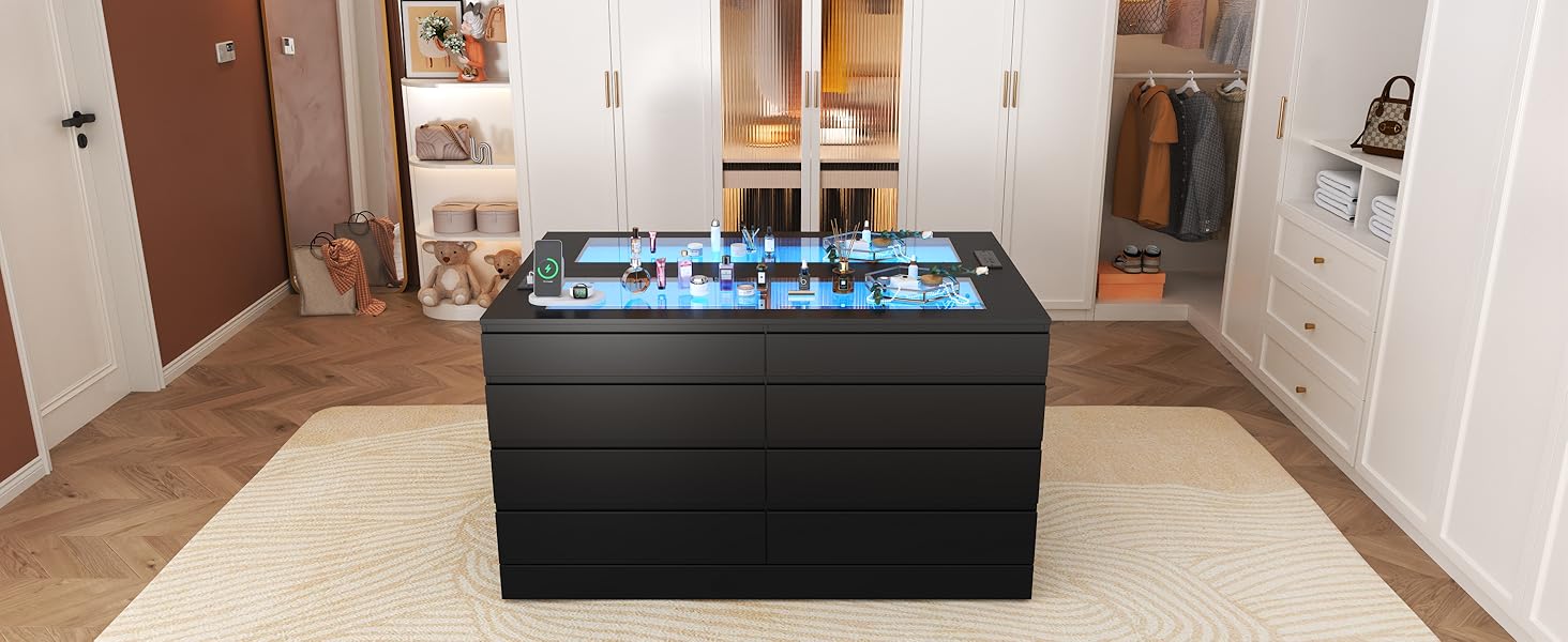 black dresser