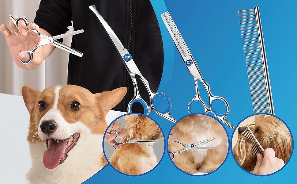 Professional 4 in 1 Dog Grooming Scissors