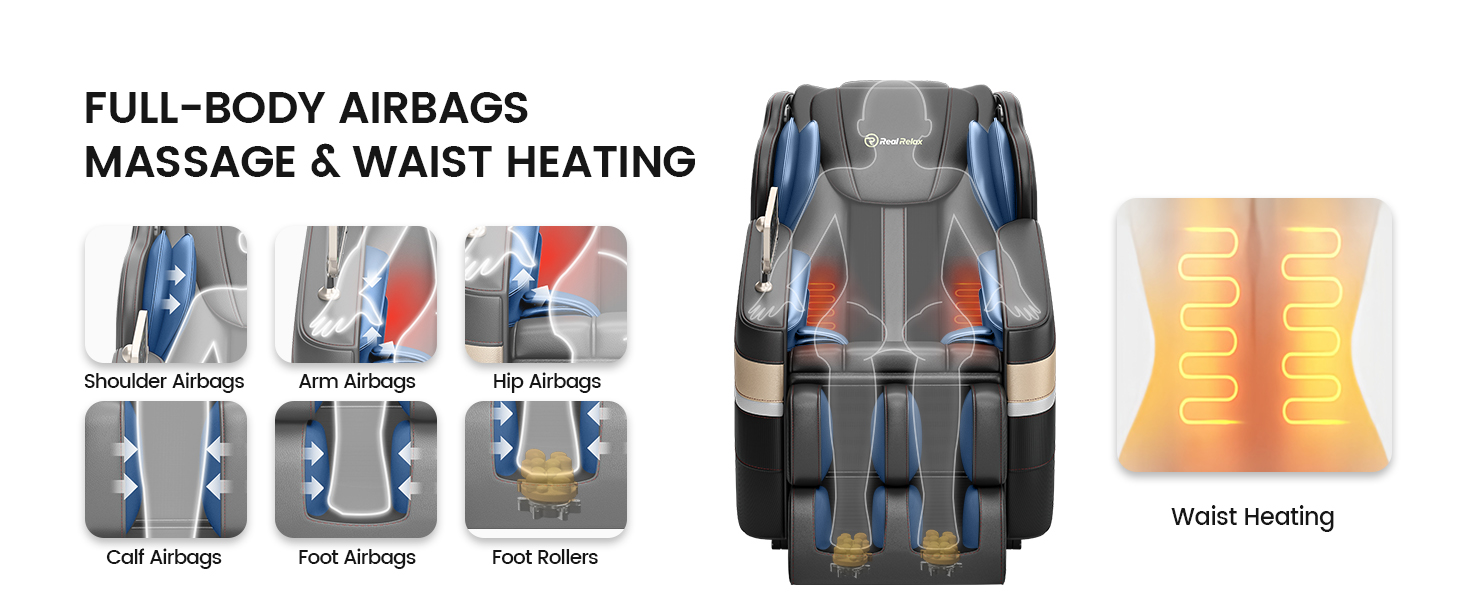Full body air bags kneading massage