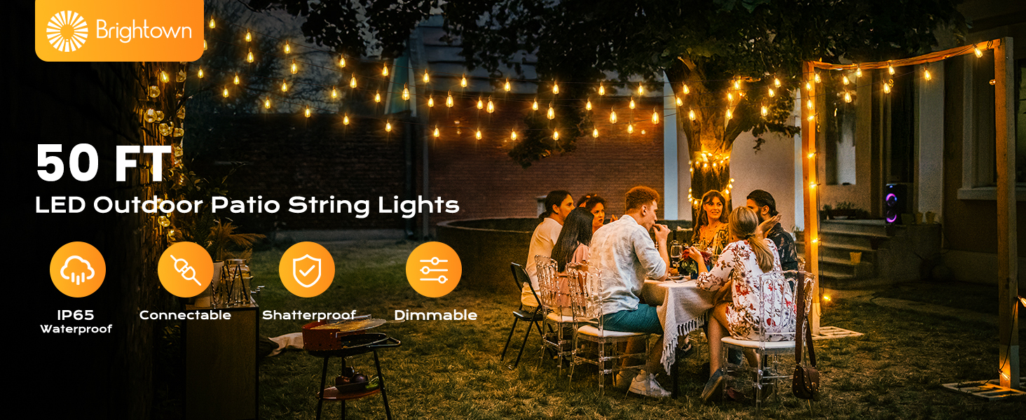 50FT Outdoor String Lights