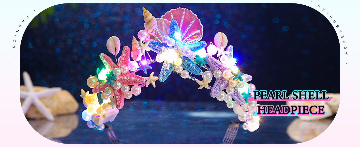 led mermaid headband