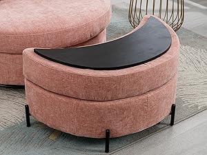 GoDoco 42" W Swivel Accent Barrel Chair Set