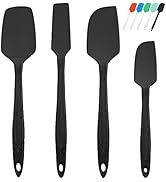 M KITCHEN WORLD Silicone Spatula for Cooking 4 Pieces - Rubber Spatulas Heat Resistant, Baking Sp...