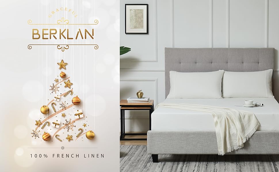 Linen Sheets Queen Size Linen Fitted Sheet 100 French Flax