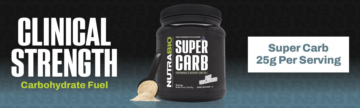 NutraBio Super Carb, Carbohydrate Powder with Cluster Dextrin & Electrolytes, Advanced Carb Supplement Powder for Workout Fuel, Performance, and Muscle Recovery, Κυκλικό Dextrin, Unflaved, 30 Sv