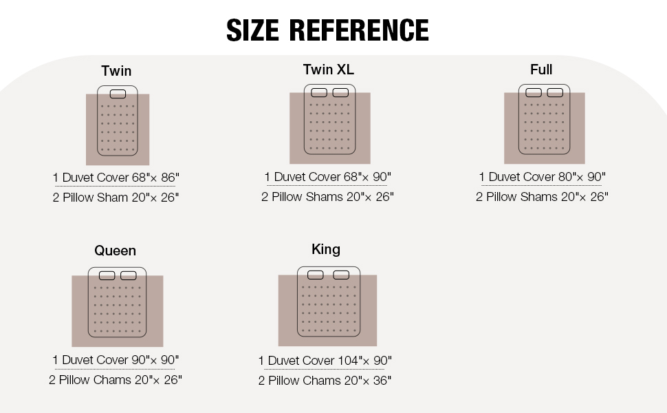 YULEEE Mushroom Duvet Cover Twin Size Orange Bedding Set