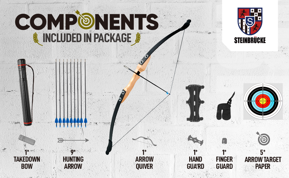 recurve bow and arrow set for adults