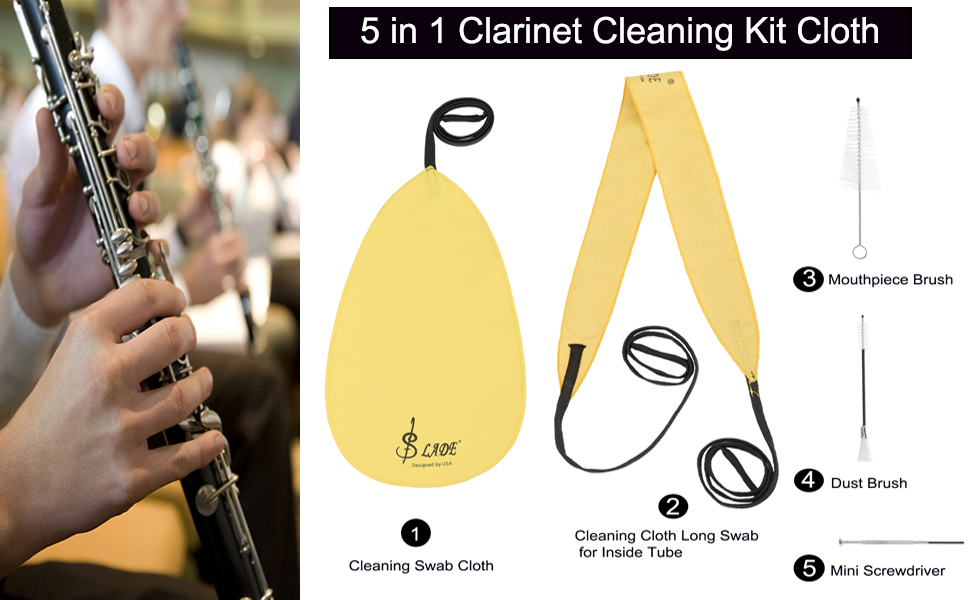 5 in 1 Cleaning Kit Cloth All In One, Including Cleaning Long