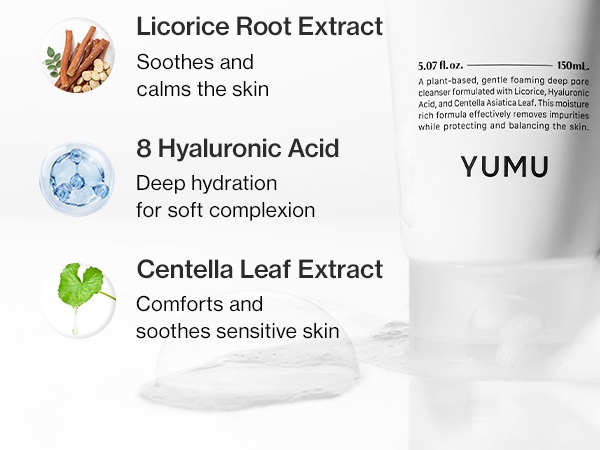 Amazon.com: YUMU Licorice Deep Pore Facial Cleanser, for