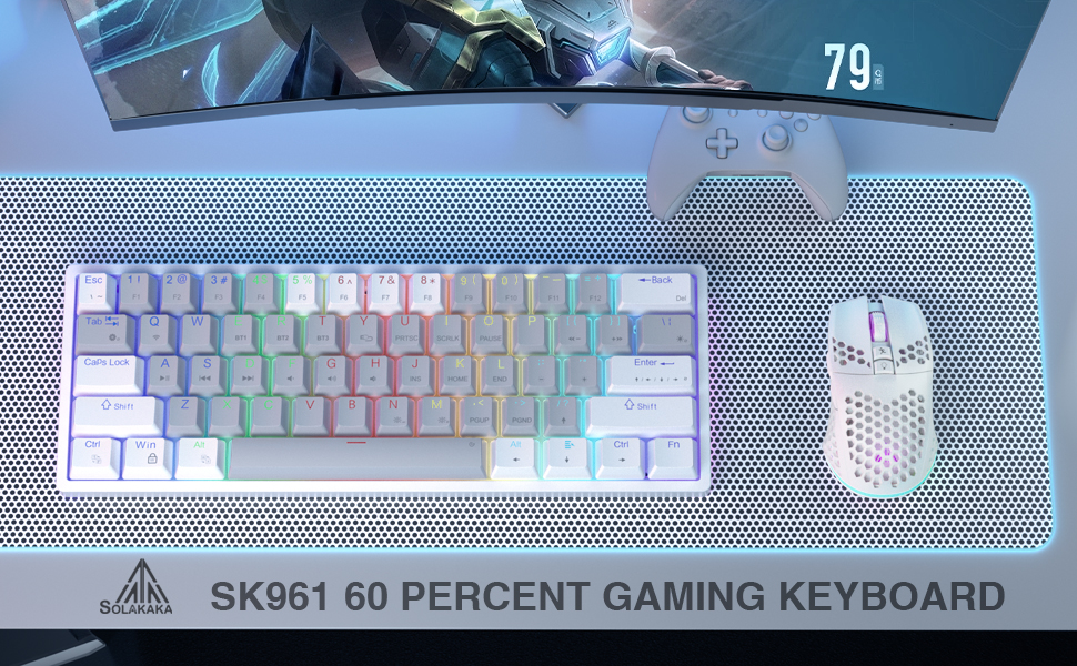 60 percent keyboard mechanical keyboard wireless keyboard 60% percent gaming keyboard hot swappable