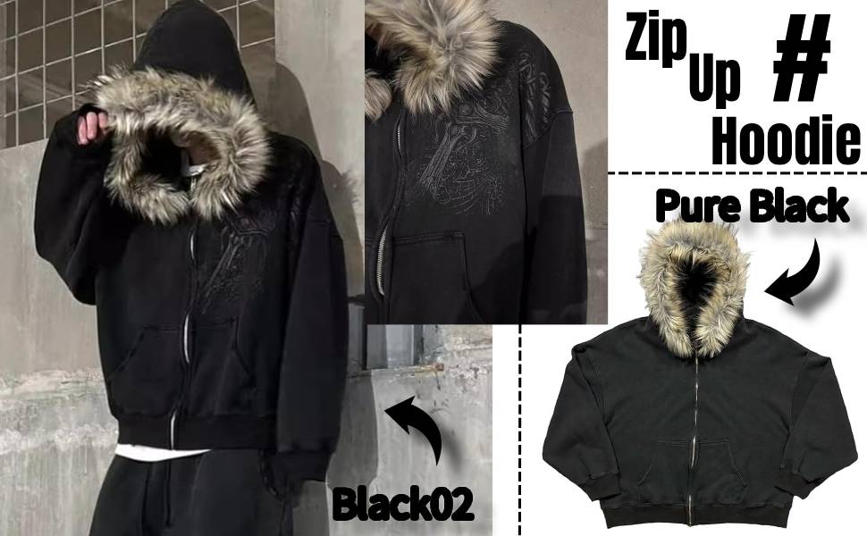 Amazon.com: OANTGM Crop Winter Coats Teen Y2k Zip Up Hoodie
