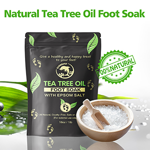 Natural tea tree oil foot soak for foot spa
