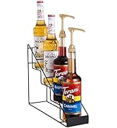 Mustry Coffee Syrup Rack for Coffee Bar Accessories, Fits with Torani and Monin Syrup, Coffee Bar...