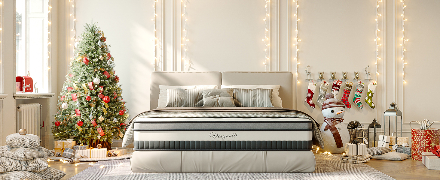 Vesgantti 3FT Single Mattress, 10 Inch Pocket Sprung Mattress Single