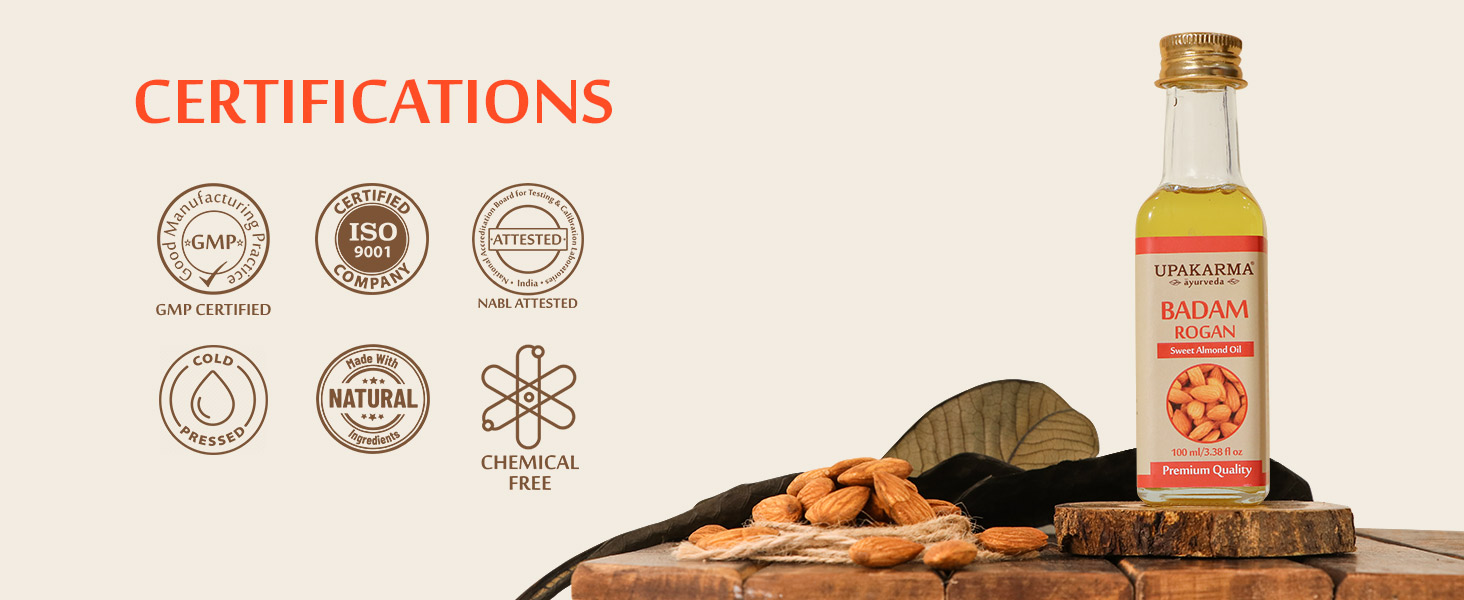 badam rogan oil sweet almond oil for skin hair nails baby