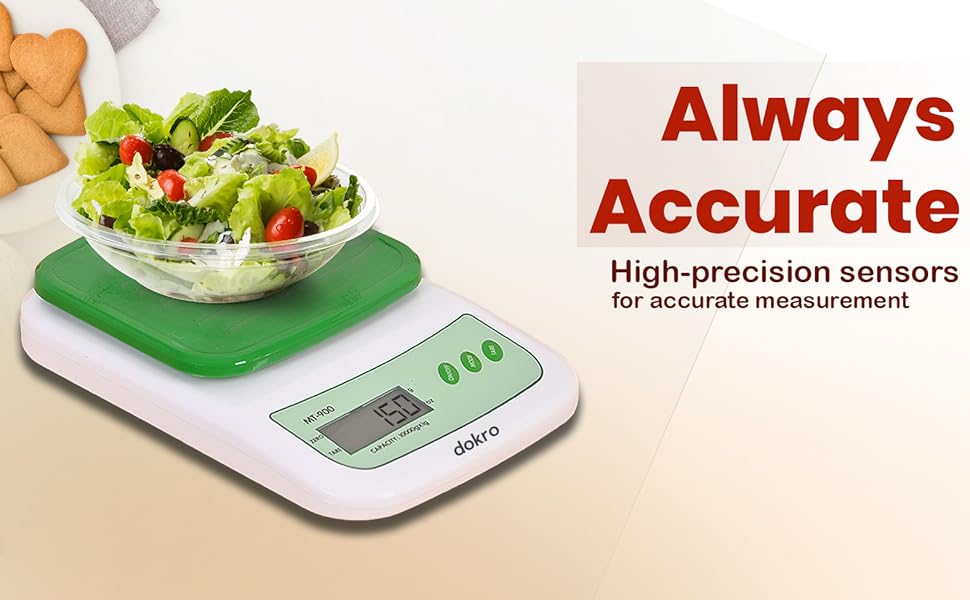 digital kitchen scale with high precision sensors