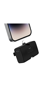 Amazon | モバイルバッテリー 小型 軽量 5000mAh【iPhone用/Type